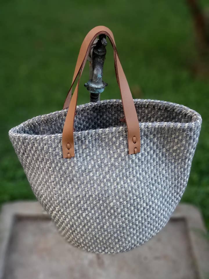 Henkeltaschen, Handtasche aus Sisal und Wolle für den Großhandel von African Craft Collection
