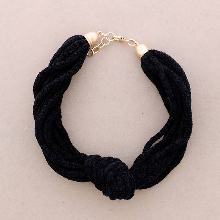 Sonata – Großhandel Gewebtes/geflochtenes Armband – Chenille-Kropfband in Nude1