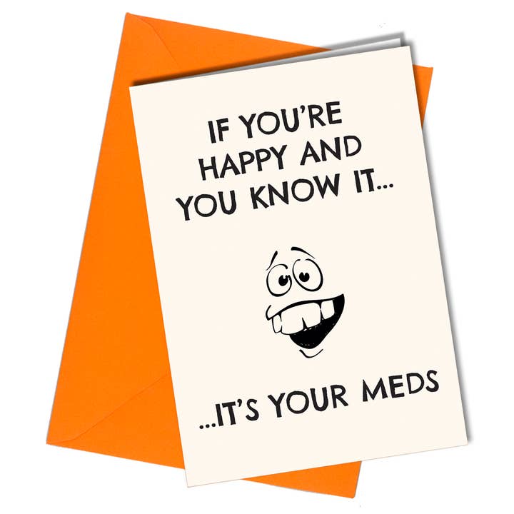 Close to the Bone Greeting Cards and Gifts – Großhandel Grußkarten für den Alltag – #1328 Wenn du glücklich bist und es weißt