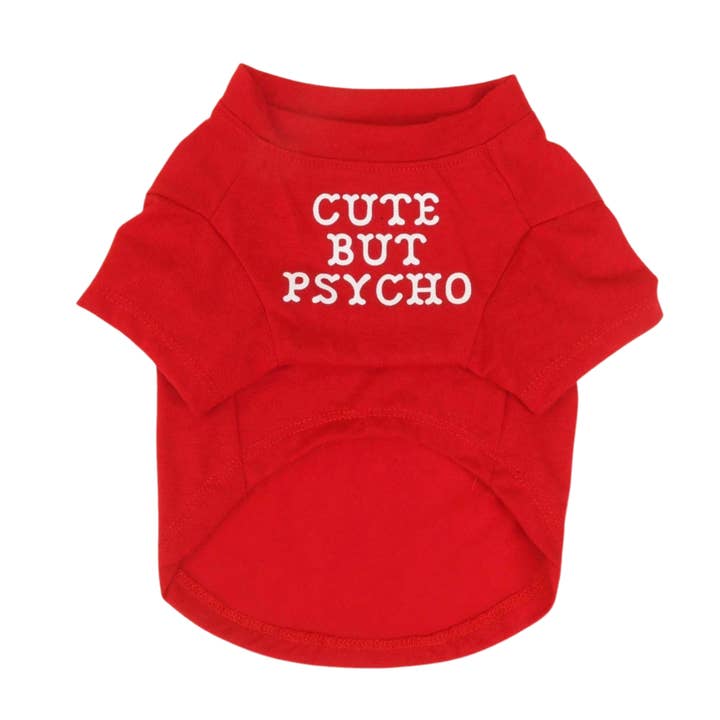 T-shirt mignon mais psycho pour la vente par Mighty Pooch