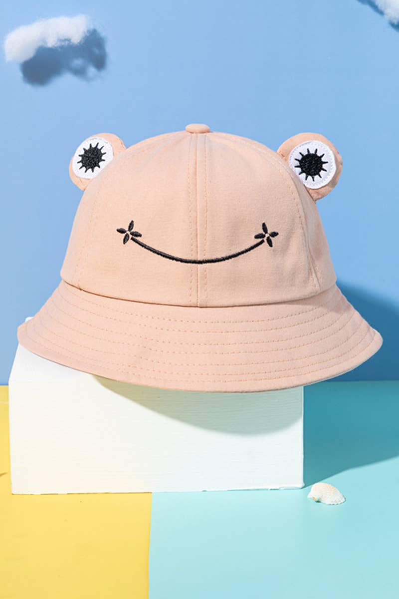 ACCITY - Wholesale Bucket Hat - Women's - CARTOON FROG DESIGN BUCKET HAT_CWAH04694