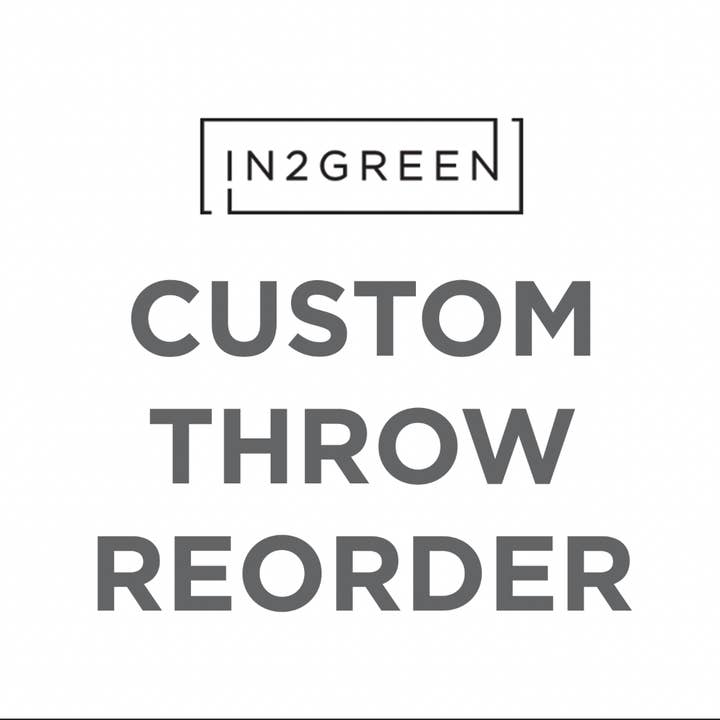 In2Green REORDER Eco Custom Throw Blankets for wholesale by In2Green