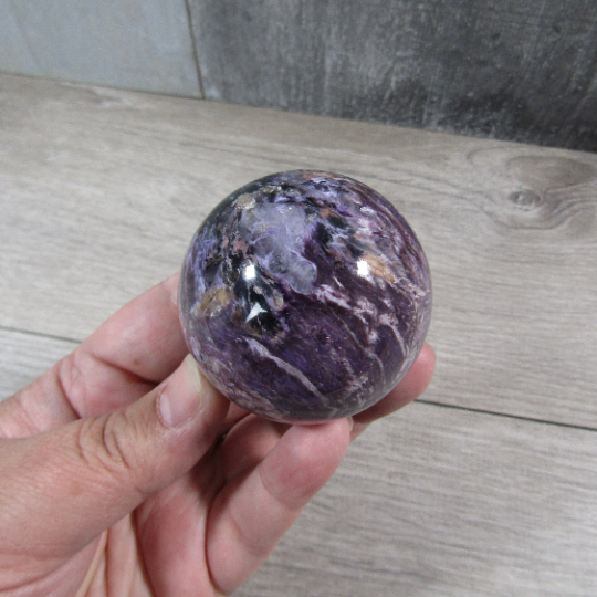 Keystone Crystals - Wholesale Spiritual Stone/Crystal - Large Charoite Display Spheres – Wholesale Crystal Decor2
