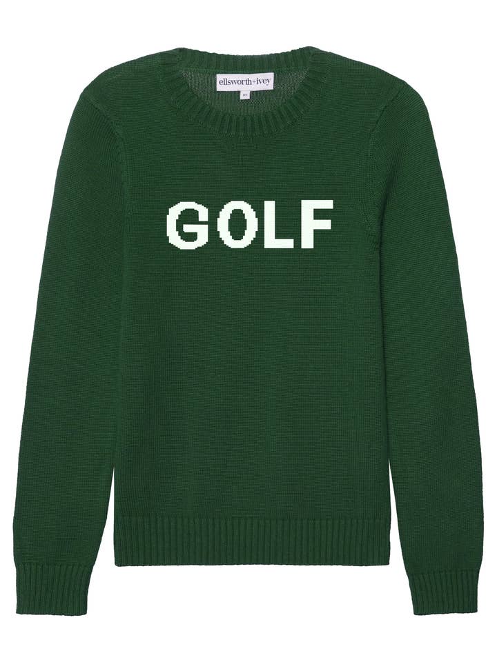 Ellsworth+Ivey - Wholesale Knitted jumper – Women′s - Women's Classic Crewneck - Golf