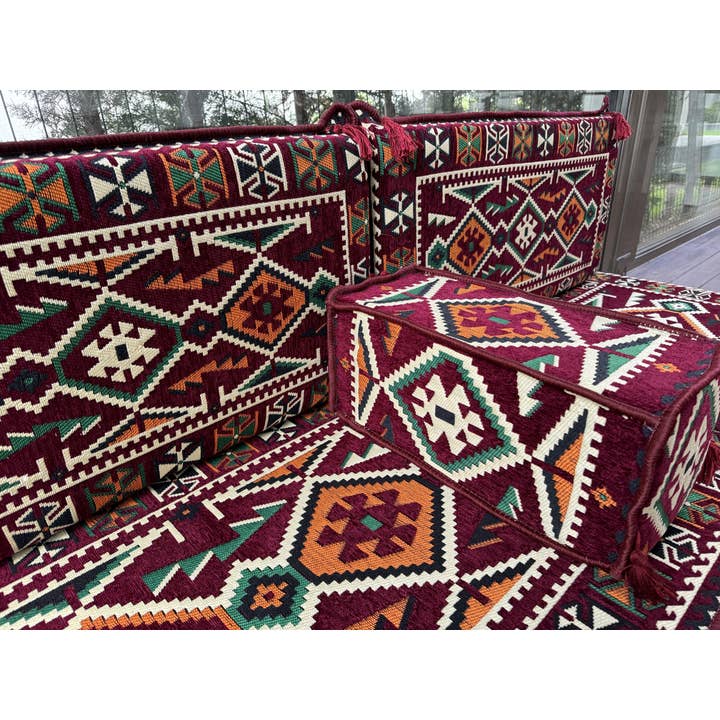 The Loom Wholesale - Wholesale Sofa - Handmade Kilim Sofa Set for Rustic Floor Seating14