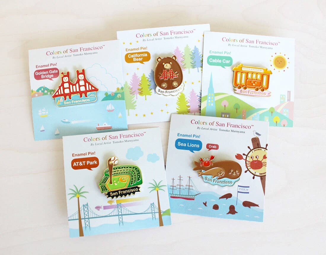Tomoko Maruyama - Wholesale Lapel Pin/Button - San Francisco Enamel Pins3