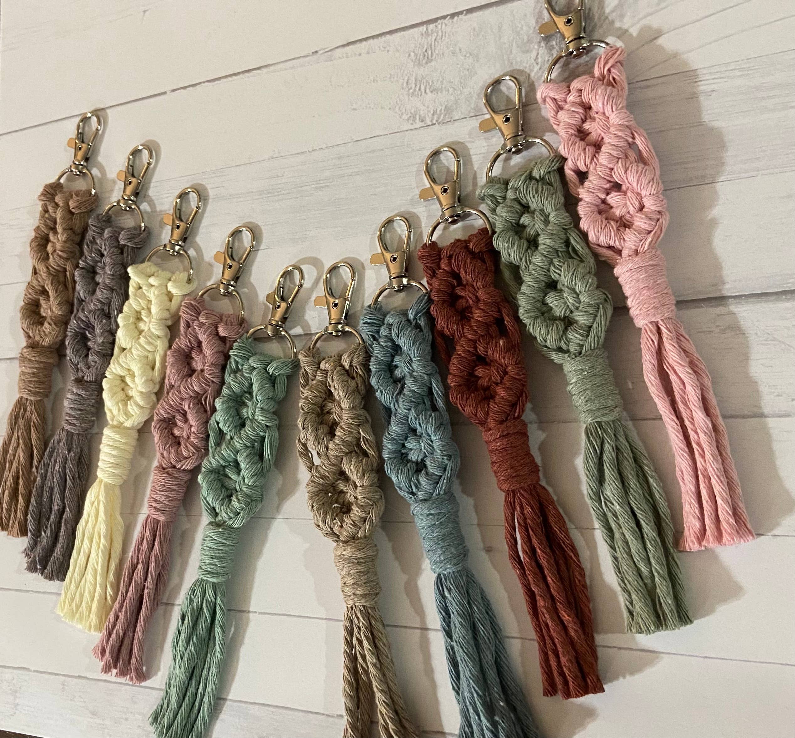 Chickadee Creations - Wholesale Keychain - Women's - Boho Macrame key chain1