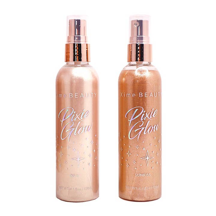 PINEAPPLE Beauty - Wholesale Body Glitter/Shimmer - Xime XB-S02 Pixie Glow Gold Body Simmer Spray - 12pc2