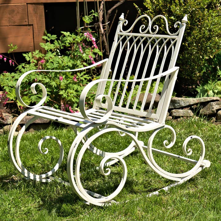 Zaer Ltd. International - Wholesale Bench - Iron Rocking Garden Furniture "Tatiana" Collection- 4 Option21