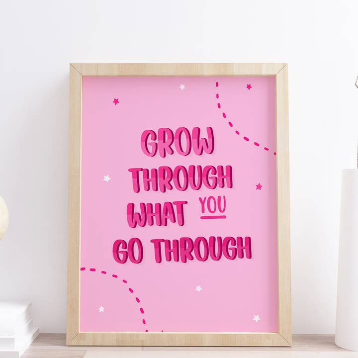 Crezca a través de lo que crece con la impresión para venta al por mayor de Design By Emma
