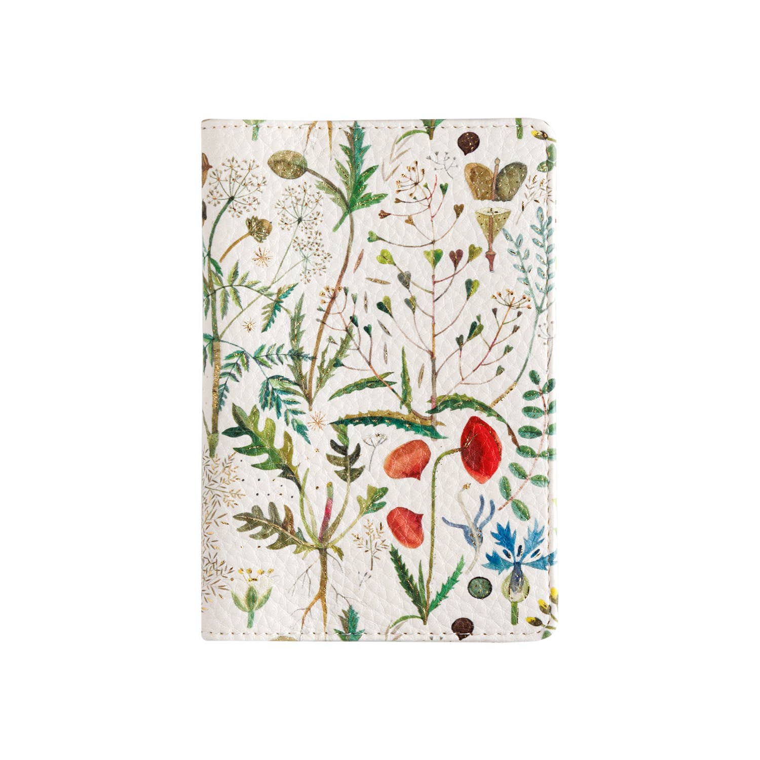 BV by Bruno Visconti - Wholesale Passport Case - Women's - Vegan Leather Passport Cover - Greens and Flowers1