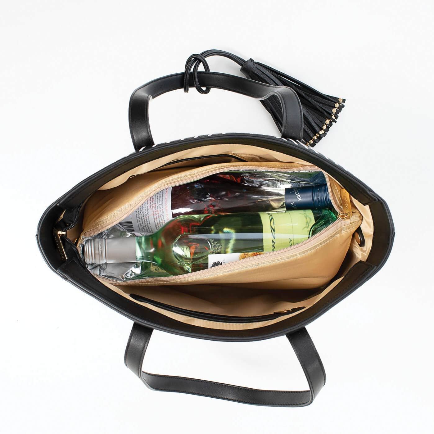 Cool Clutch Pty Ltd - Wholesale Cooler/cooler bag - Michelle Cool Clutch (Black & White Stripe) Cooler Bag Tote12