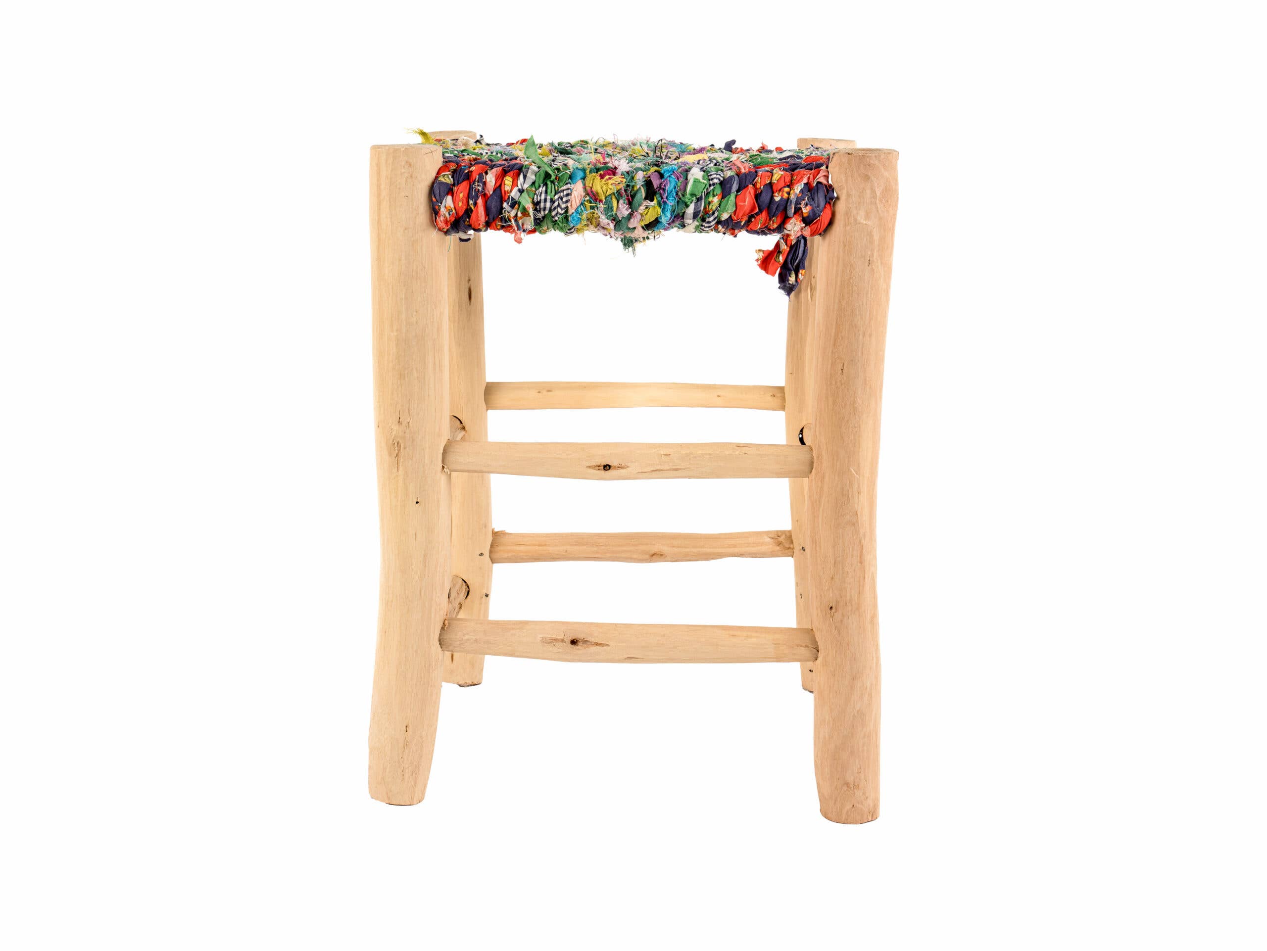 ZocoChic – wholesale Stool – Multicolor wooden stool, Moroccan ethnic stool1