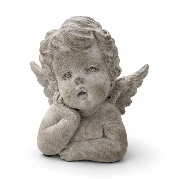 Engelfigur in Betonoptik – dekorativer Schutzengel für den Großhandel von Naturelei