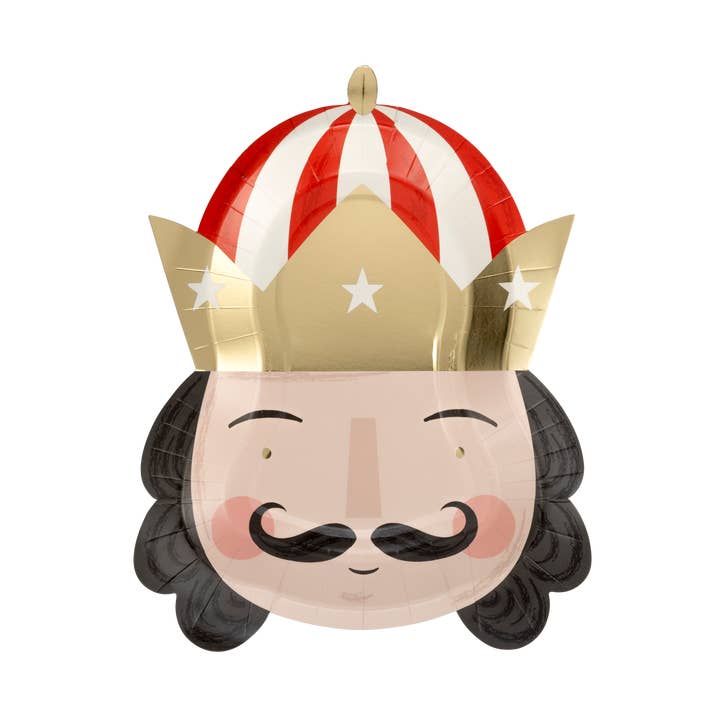 NUT1142 - Nutcracker Shaped Head 10" Plate for wholesale by My Mind’s Eye