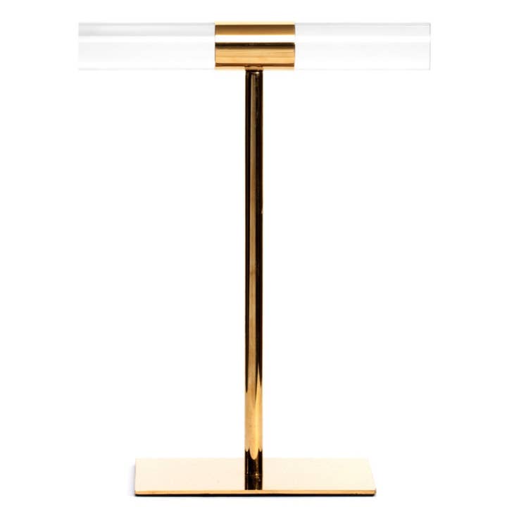 Splendid Iris - Wholesale Retailer Display Stand/Case - Branded Clear And Gold Display Bar