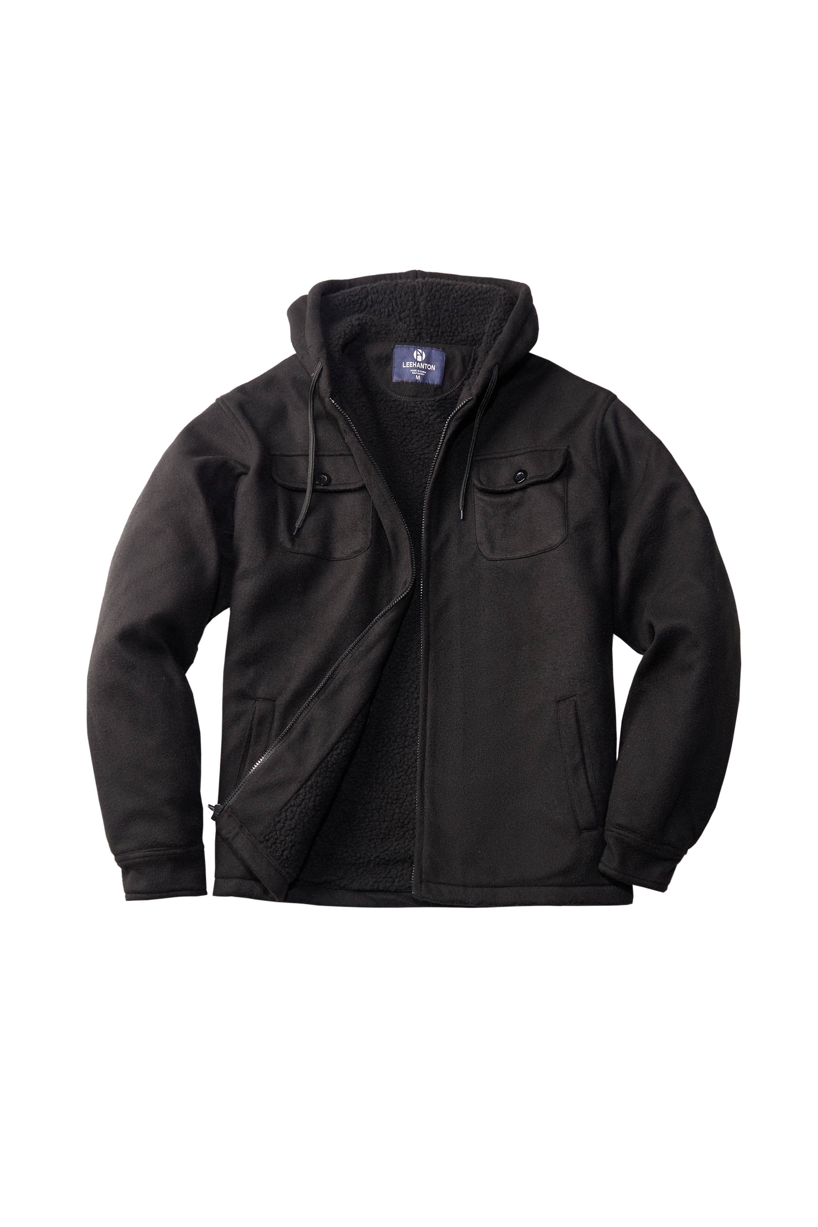 LeeHanTon - Wholesale Jacket - Men's - LeeHanTon Men's Hooded Sherpa Lined Plaid Jacket7