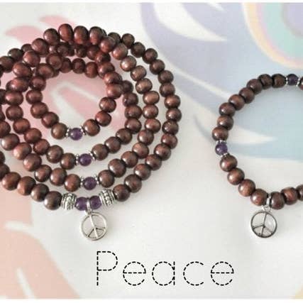 DIY PEACE Mala Beads / DIY Mala Kit / Prayer Beads / Mala Be for wholesale by Krista Lynn Designs / Octopus Moon
