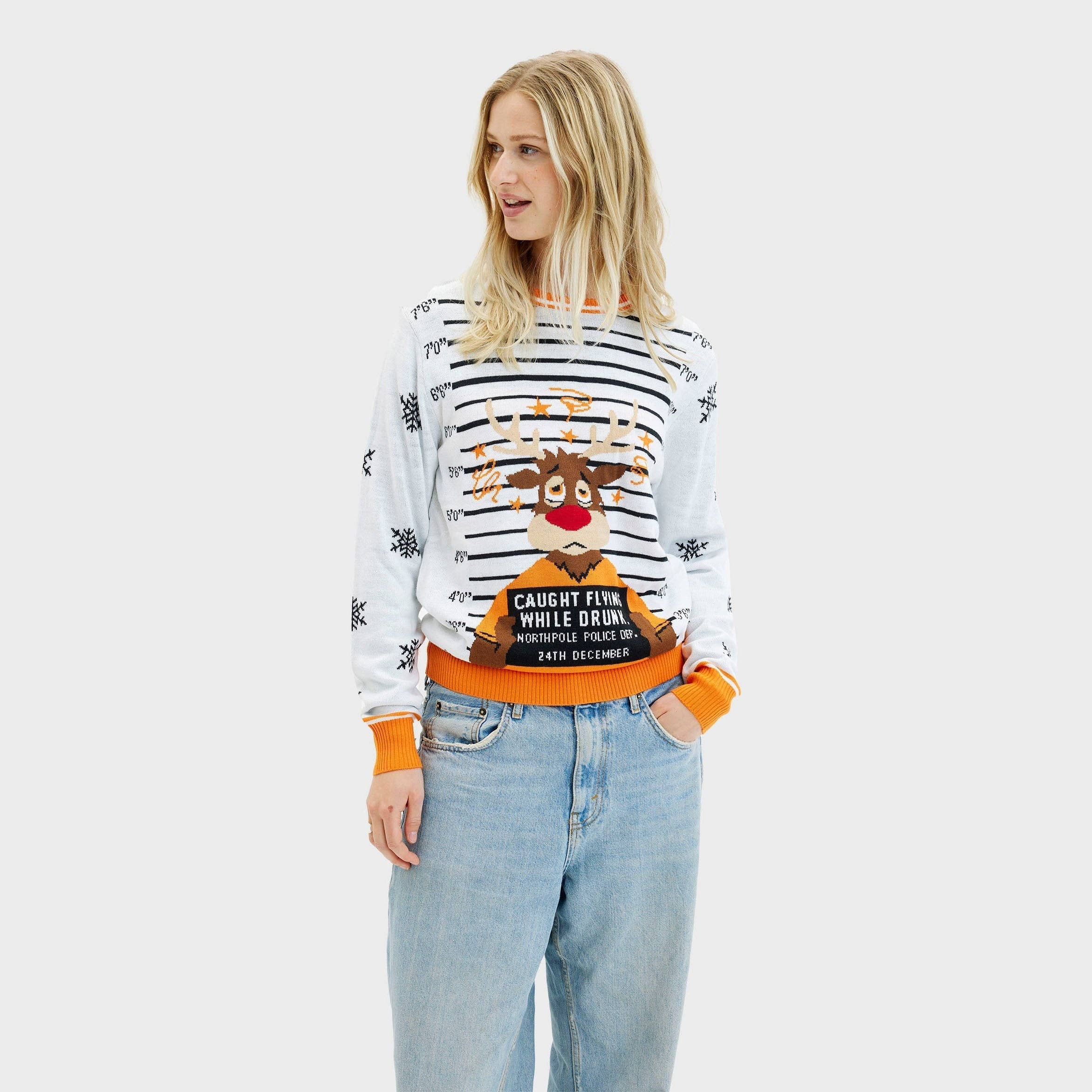 Happy Seasons - Vendita all'ingrosso Maglione tricot - Donna - Maglione di Natale Criminal Rudolph – Donna2