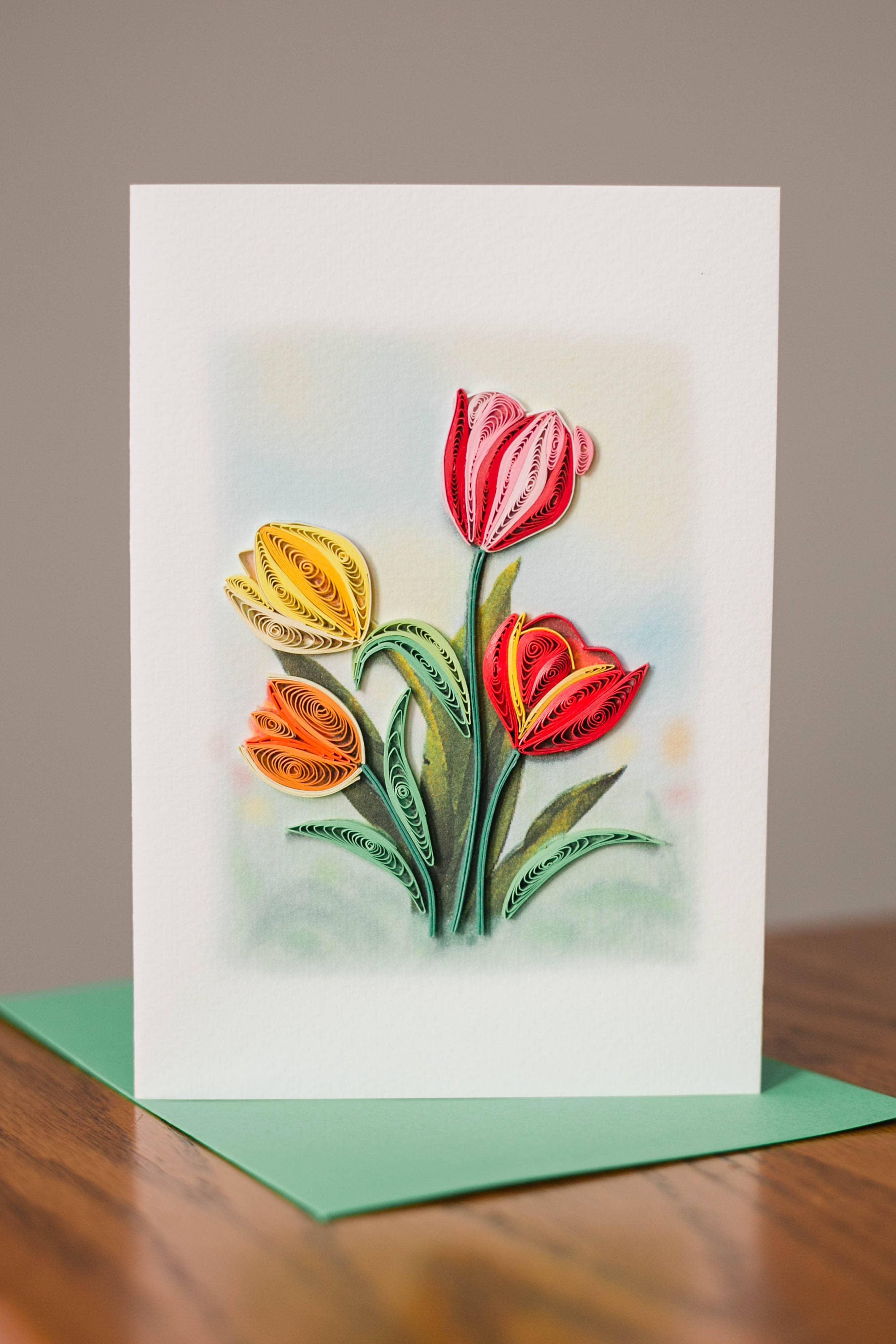 UViet Store - Wholesale Everyday Greeting Card - Truly Yours, Tulips1