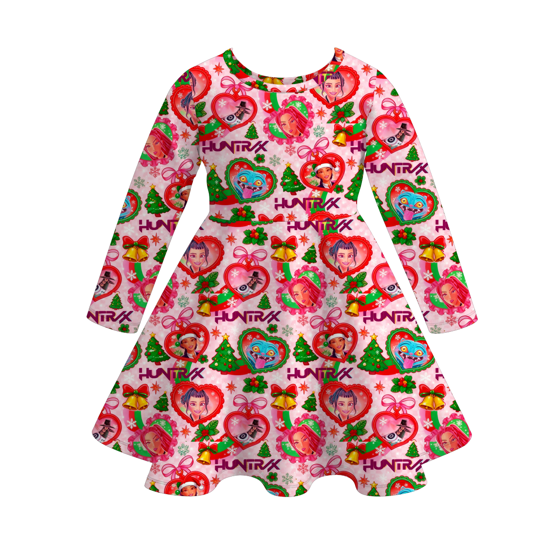 Little Trendy - Vente Robe – enfant - Robe à volants imprimée inspirée du K-pop de KDH0