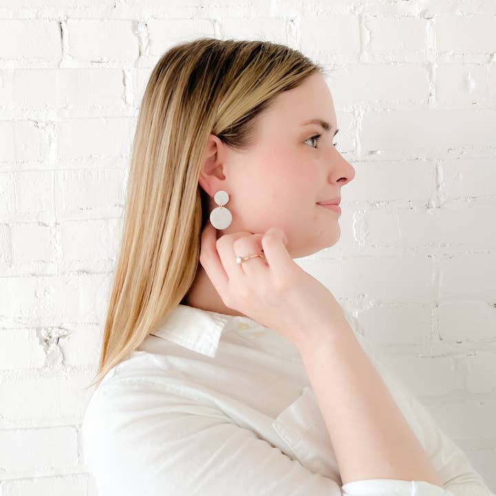 No.2 - "Callie" in White Granite for wholesale by Annie + Alice