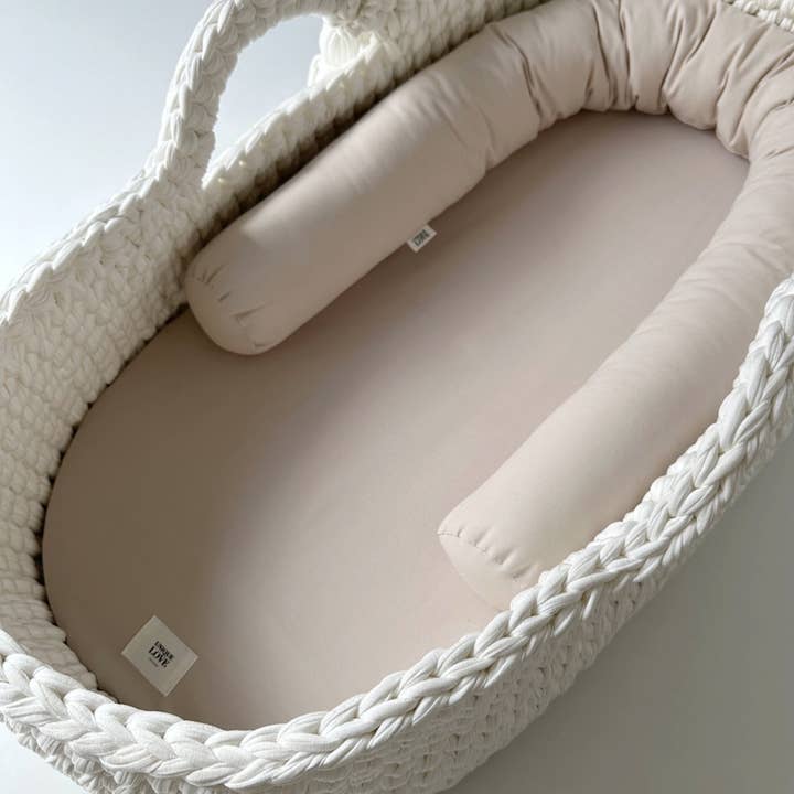UNIQUE LOVE Design - Wholesale Pillow/cushion – Child & baby - Baby basket cushion roll | natural beige1