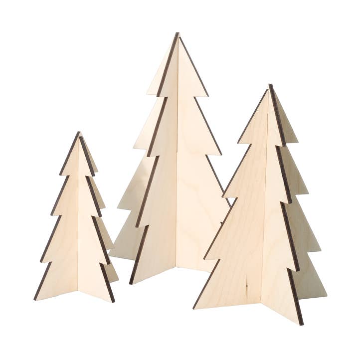 Juletræer, træ - 3stk for wholesale by DIBB Design