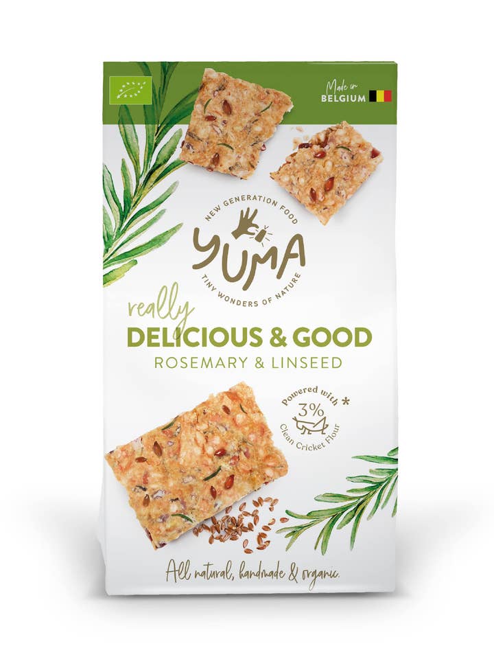 Galletas de semillas de romero y lino 90g para venta al por mayor de YUMA