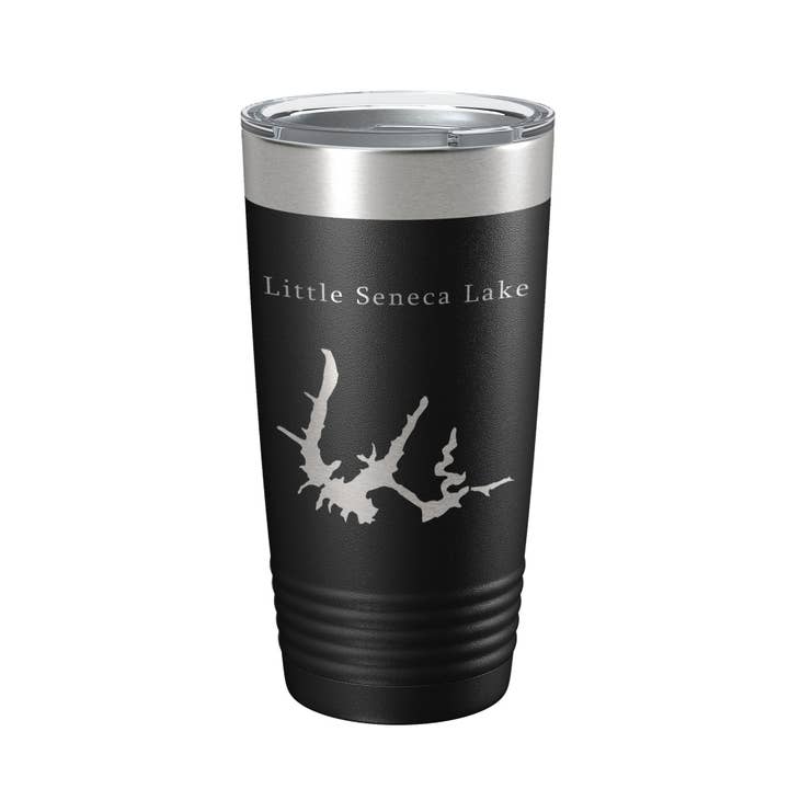 Little Seneca Lake Map Tumbler Travel Mug Insulated Laser Engraved Coffee Cup Maryland 20 oz for wholesale by CarveBright