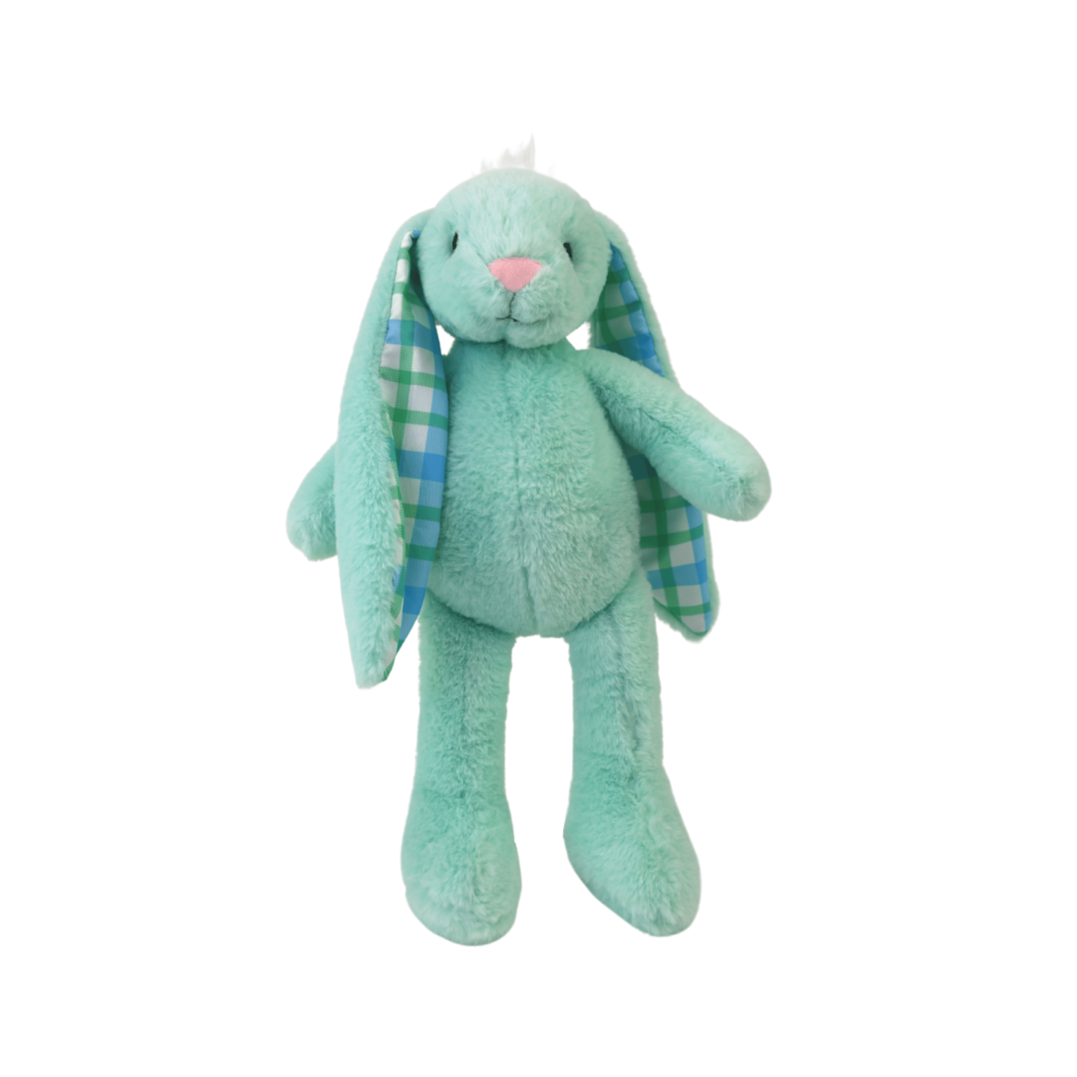 OrangeOnions - Wholesale Stuffed/Plush Toy - Kids & Baby - Green Plaid-Eared Easter Plush | 14" Easter Soft Toy Bunny1