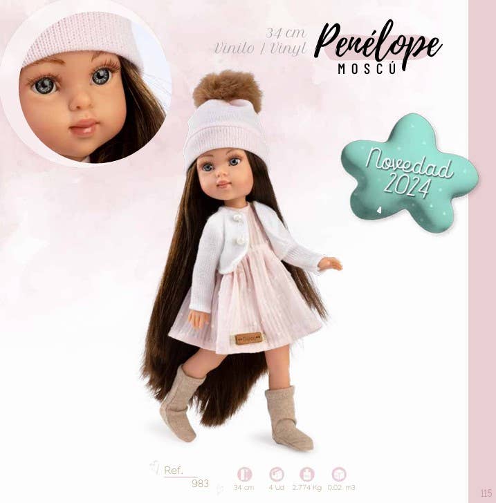 Muñecas GUCA - Wholesale Doll - Kids - Penélope Doll MOSCU 33 cm3