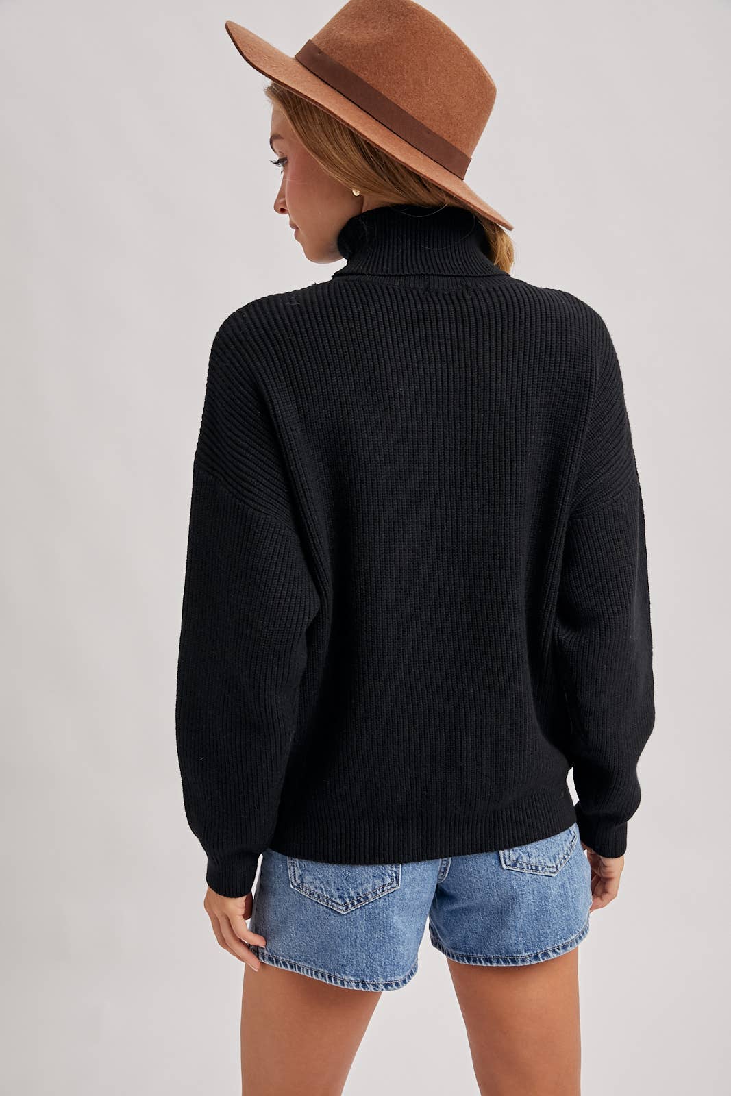 Bluivy - Vendita all'ingrosso Maglione tricot - Donna - MAGLIONE A COSTE CON COLLO ALTO7