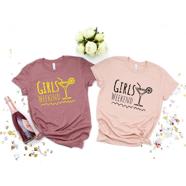 PrimestoreUS - Wholesale Screen Printed T-Shirt - Women's - Girls Weekend Shirt, Girls Vacation Shirt, Girls Night Shirt, Girls Trip Shirt, Vacay Mode Shirt, Girls Weekend Idea, Winery Trip2