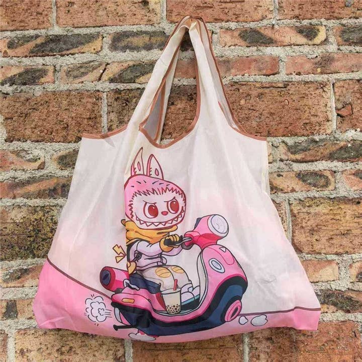 Foldable Cartoon Print Eco Shopping Bag and other Purchase Wholesale mini stitch plush. Free Returns & Net 60 Terms on Faire trending on Faire.