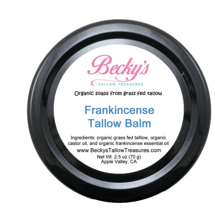 Baume au suif à l'encens pour la vente par Becky's Tallow Treasures
