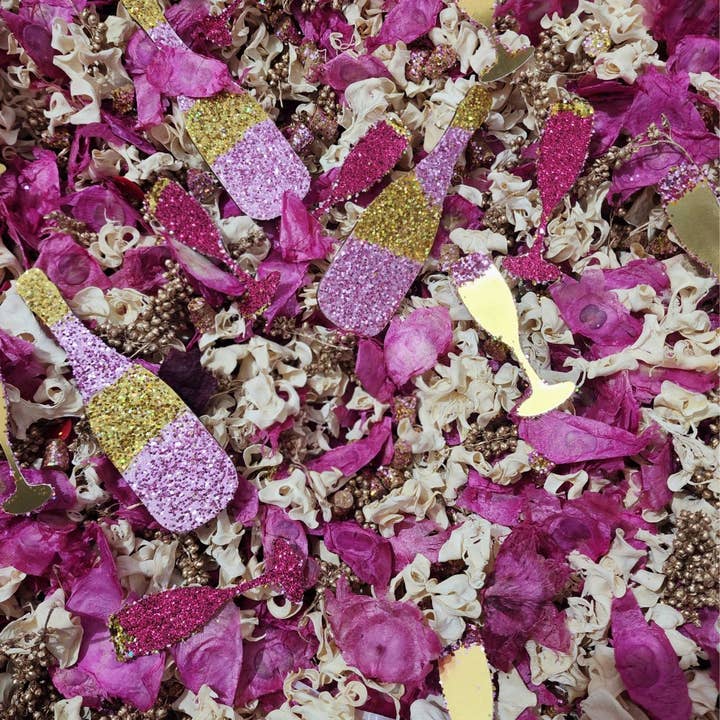 Rosa Champagne handgjord potpurri för wholesale av Nature's Elements