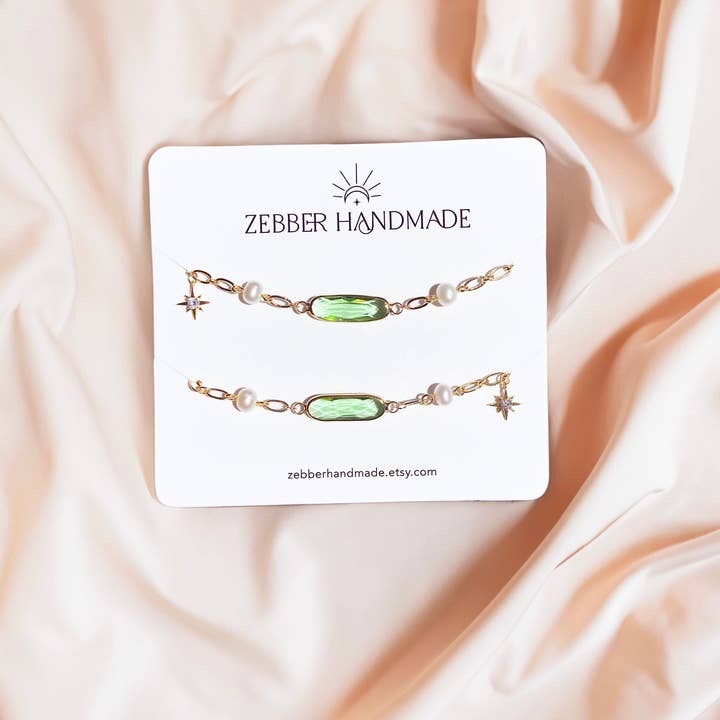 Zebber Handmade - Wholesale Suncatcher - Pearl Suncatcher Glasses Chain with April Birthstone6