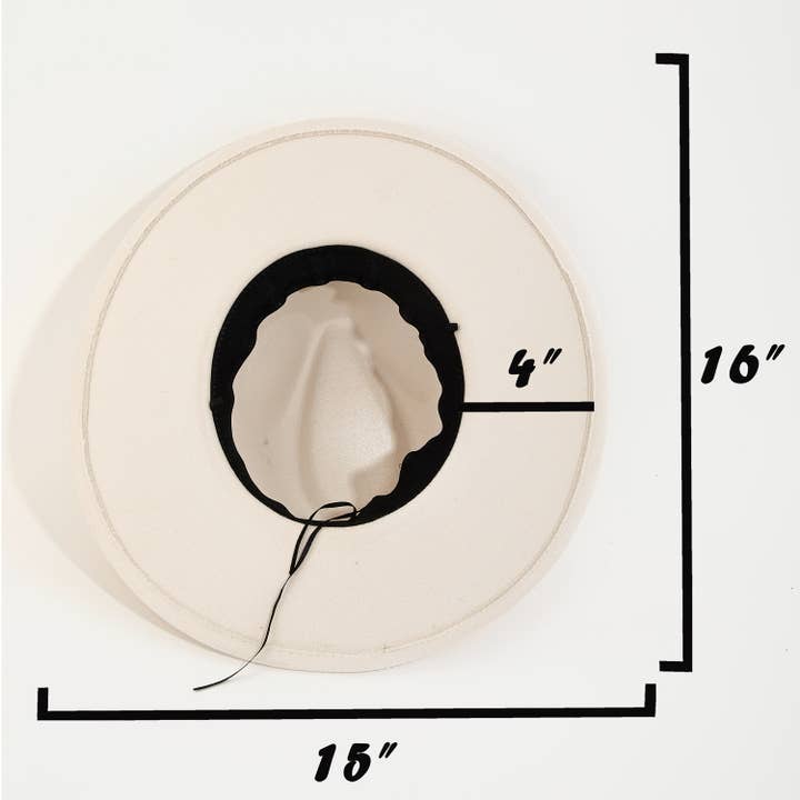 Collections by Fame Accessories – Großhandel Fedora-Hut – Damen – Fedora-Hut mit Kettenriemen1