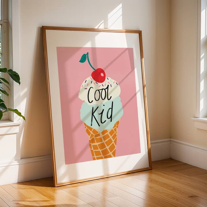 Emmy James Studio - Wholesale Art Print - Cool Kid Ice Cream Art Print5