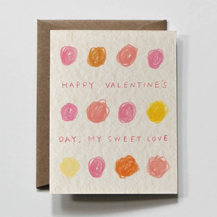Valentine's Circles | Happy Valentine's Day Greeting Card for wholesale by everglow handmade