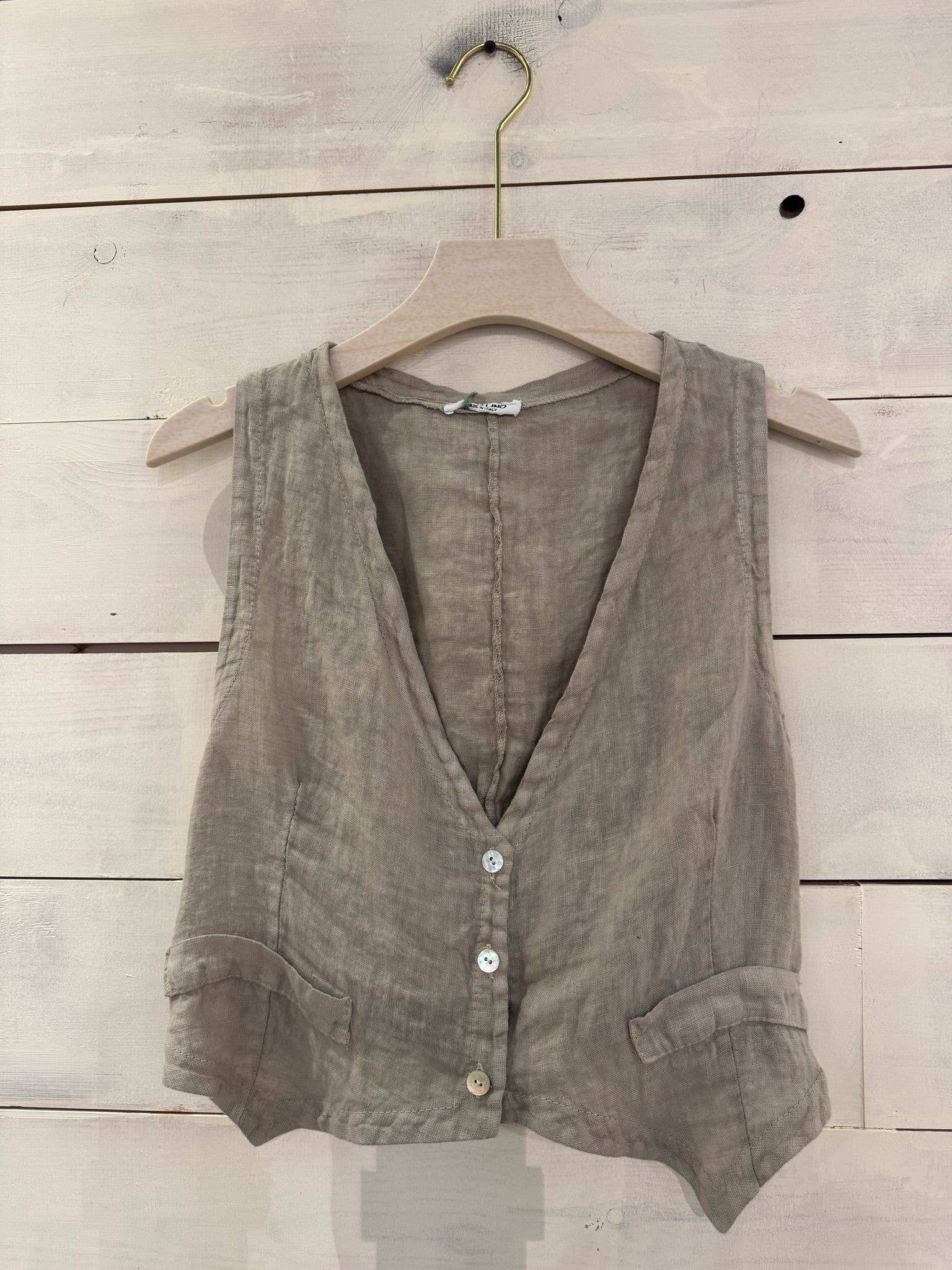 Linos y Textiles - Wholesale Blouse - Women's - REF:6454 100% linen blouse8