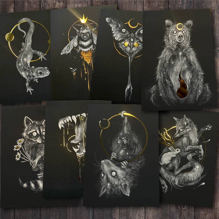 Brian Serway - Wholesale Art Print - Gold Foil Print Cards