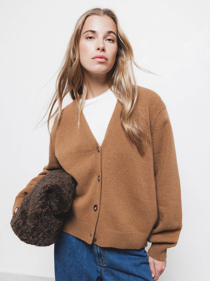 Effen Gebreid Vest (431976-18) voor wholesale door Lanidor