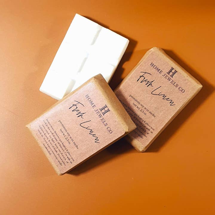 Home Jewels Co - Wholesale Wax Melt - Fresh Linen Scented Soy Wax Melts - Plastic-Free2