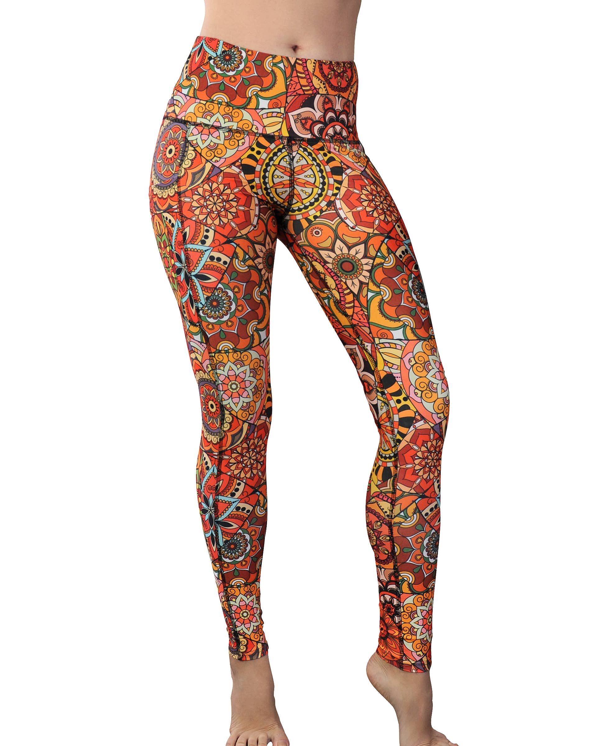 Comfy Yoga - Wholesale Athletic/Lounge Leggings - Women's - "Happiness" Thanksgiving Autumn Pocket Yoga Pants 3