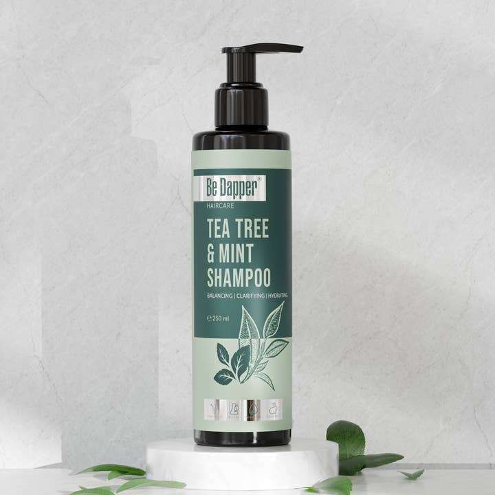 TEA TREE & MINT SHAMPOO - Vegan | SLS Free | 250ml for wholesale by Be Dapper