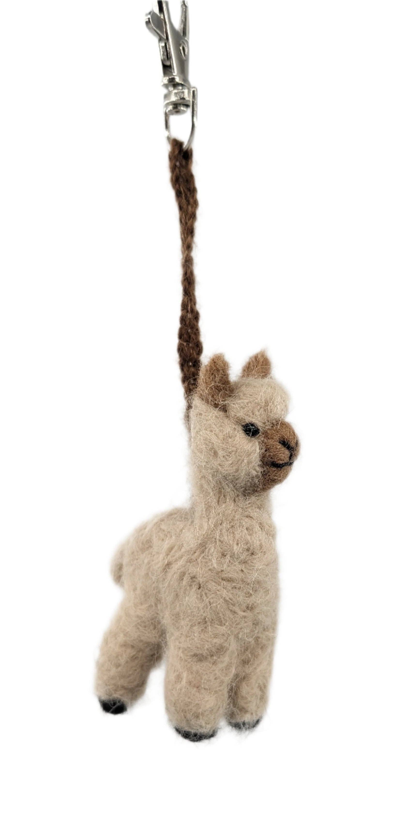 Lanart Alpaca - Wholesale Keychain - Unisex - Alpaca Charm - Artisan Hand-Felted Alpaca Sculpture10