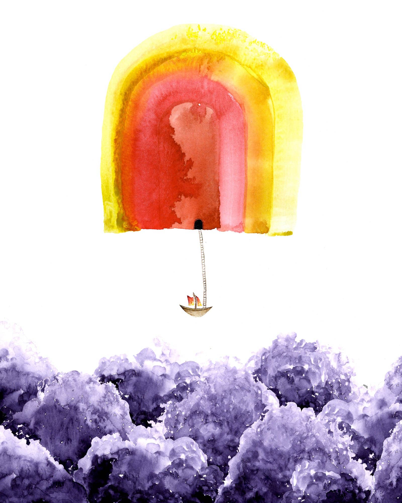 The Art of Seth - Venta al por mayor Ilustración - Una investigación de la luz - Impresión artística en acuarela