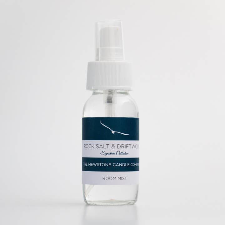 Rock Salt and Driftwood Room Mist for wholesale by The Mewstone Candle Company